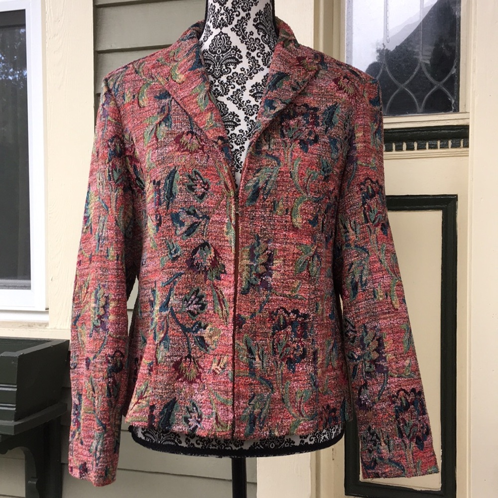 Like new Coldwater Creek tapestry jacket